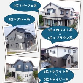 外壁の人気色傾向写真