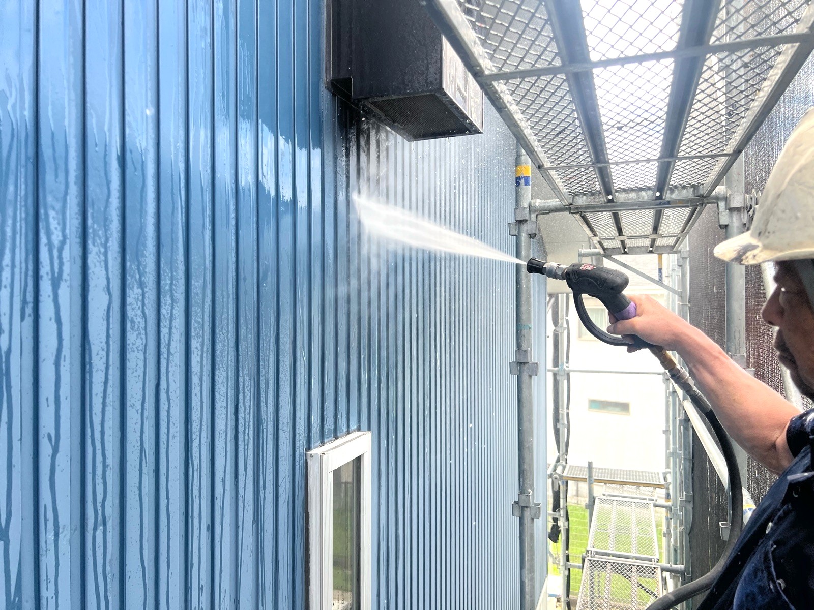 施工前の2階外壁