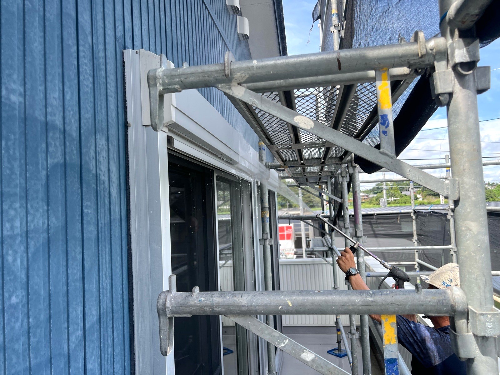 施工前のシャッターBOX