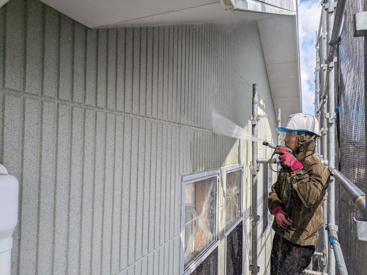 施工前の2階外壁