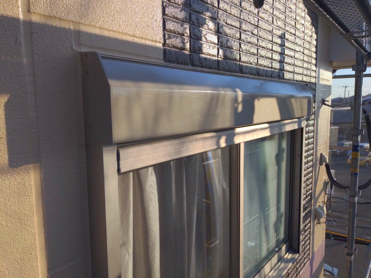 施工後のシャッターBOX