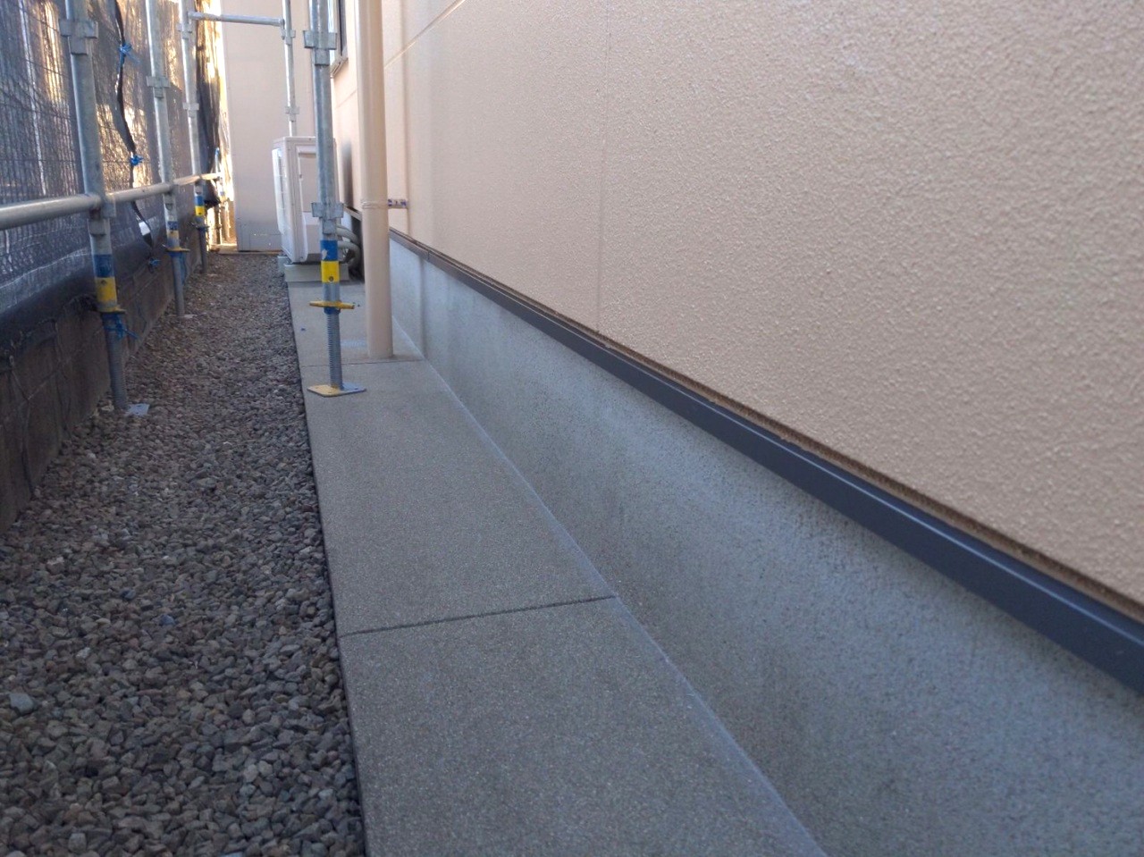 施工後の水切り