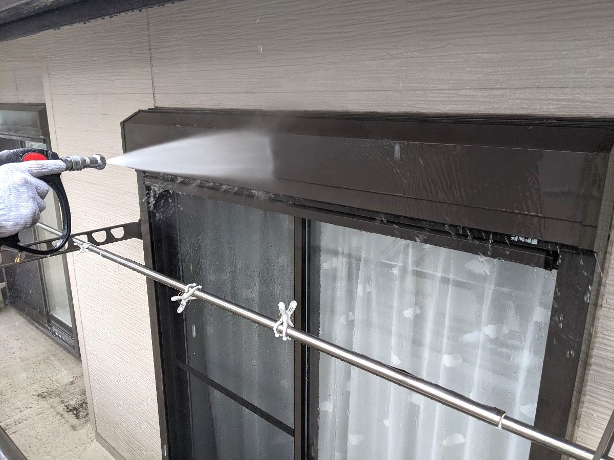 施工前のシャッターBOX